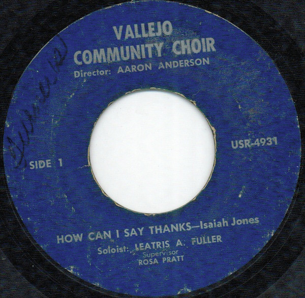 lataa albumi Vallejo Community Choir - How Can I Say Thanks