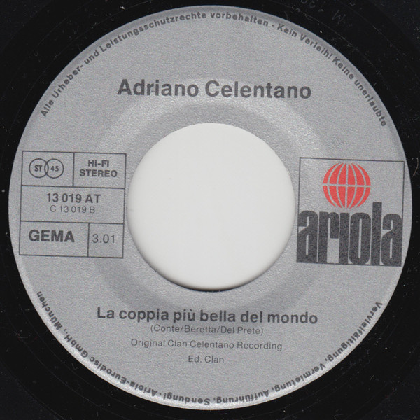 ladda ner album Adriano Celentano - Una Festa Sui Prati La Coppia Più Bella Del Mondo