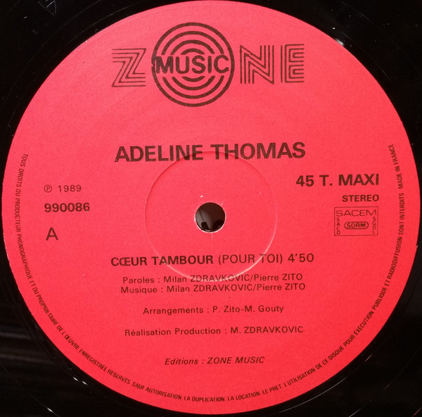 descargar álbum Adeline Thomas - Coeur Tambour Pour Toi