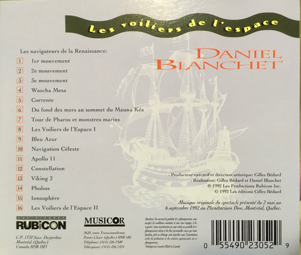 Daniel Blanchet - Les Voiliers De L'Espace [Starsailing] | Rubicon (GBC 2305) - 3