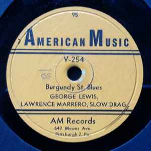 George Lewis (2) - Burgundy St. Blues / Ice Cream album cover