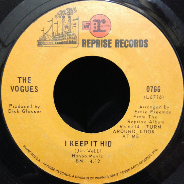 last ned album The Vogues - My Special Angel I Keep It Hid