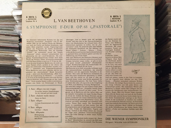 ladda ner album Ludwig van Beethoven, Vienna Symphony Orchestra, Willem Van Otterloo - Symphony No 6 F Dur OP68 Pastorale
