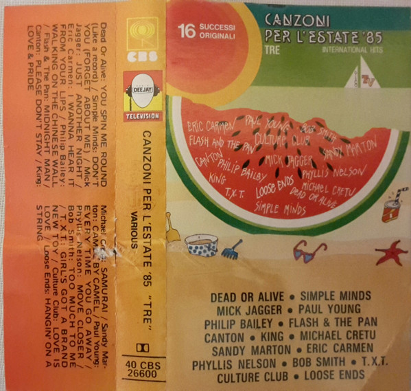 Canzoni Per L'Estate '85 Tre (1985, Dolby, Cassette) - Discogs