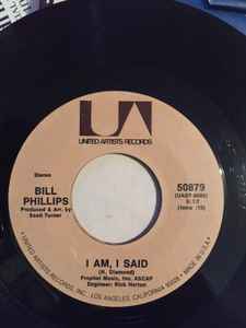 Bill Phillips (4) - I Am, I Said  album cover