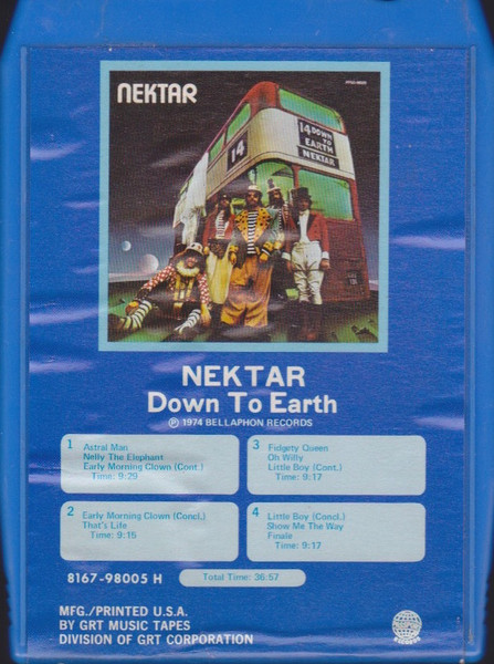 Nektar – Down To Earth (1974, Vinyl) - Discogs