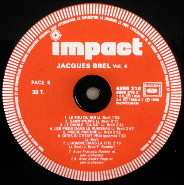 télécharger l'album Jacques Brel - Volume 4