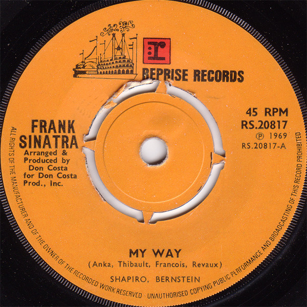 vil beslutte banan Samarbejdsvillig Frank Sinatra – My Way (1969, Knockout centre, Vinyl) - Discogs