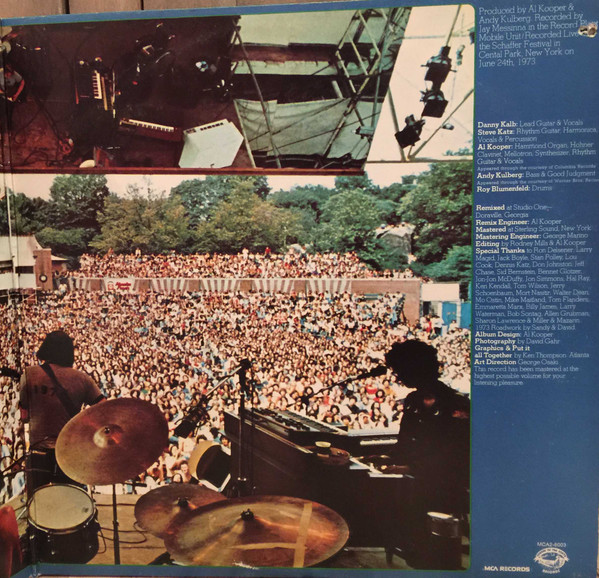 The Original Blues Project - Reunion In Central Park | MCA Records (MCA2-8003) - 9