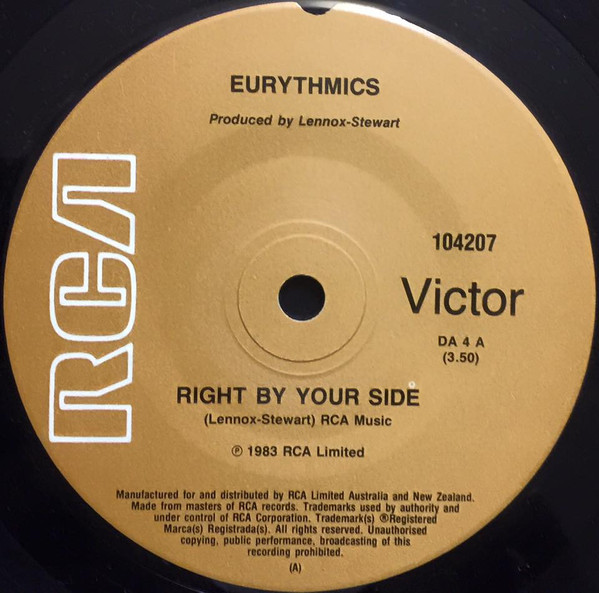 Eurythmics – Right By Your Side (1983, Vinyl) - Discogs