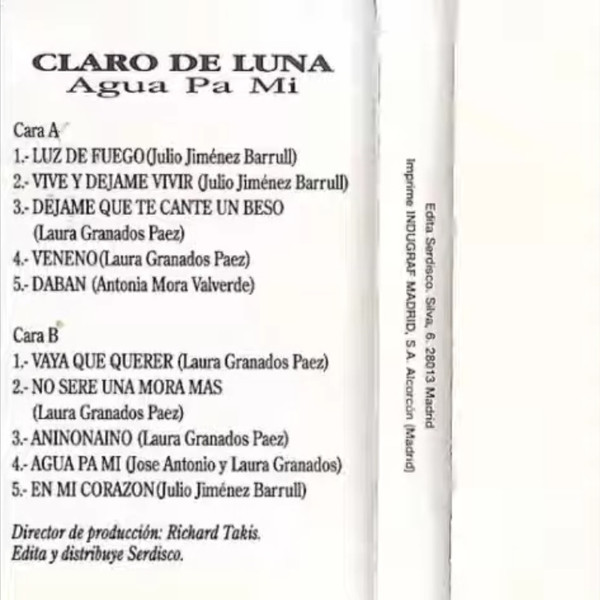 lataa albumi Claro De Luna - Agua Pa Mí