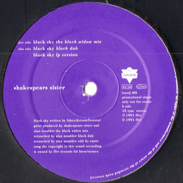 Shakespears Sister – Black Sky (1992, Vinyl) - Discogs
