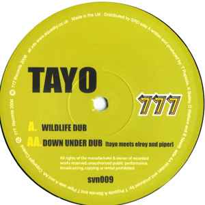 Tayo - Wildlife Dub / Down Under Dub album cover