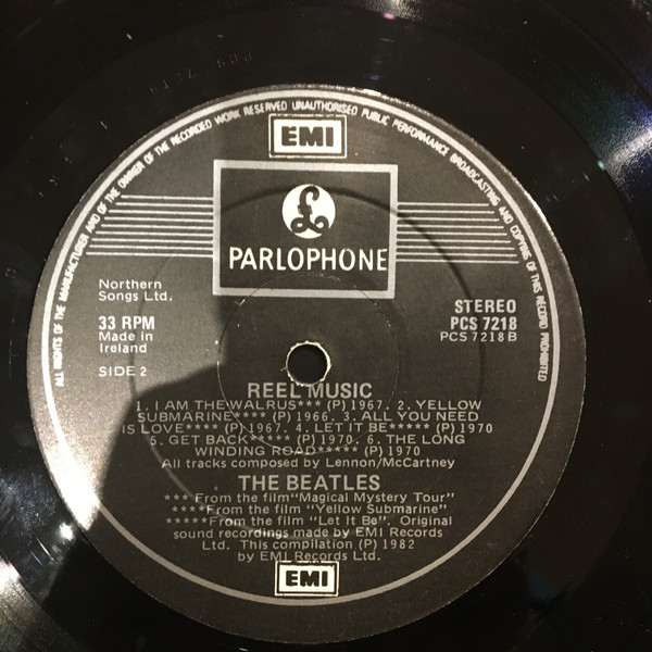 The Beatles – Reel Music (1982, Vinyl) - Discogs