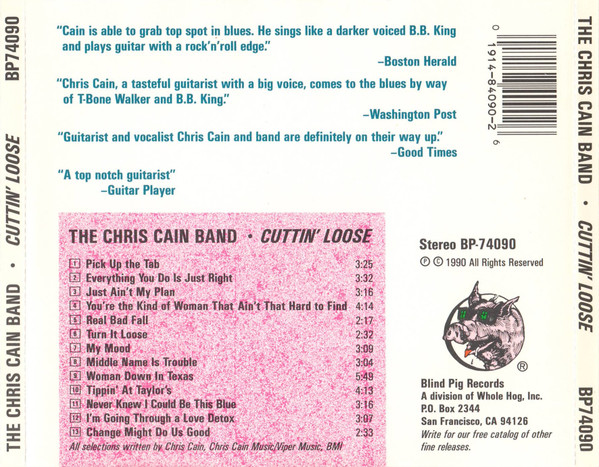 télécharger l'album The Chris Cain Band - Cuttin Loose