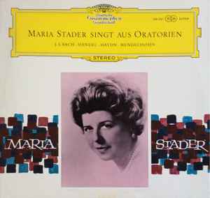 Maria Stader - Maria Stader singt aus Oratorien album cover