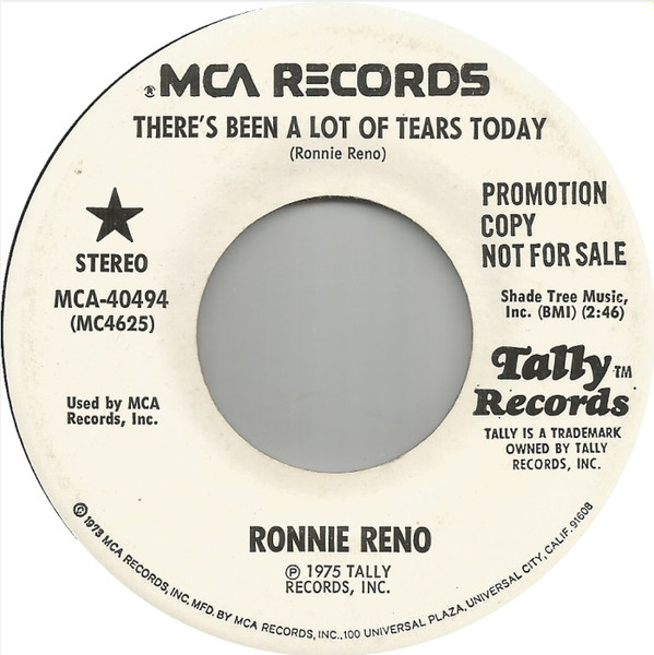 Album herunterladen Ronnie Reno - Theres Been A Lot Of Tears Today