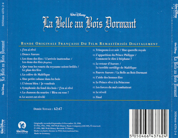 descargar álbum Various - La Belle Au Bois Dormant Bande Originale Française Du Film