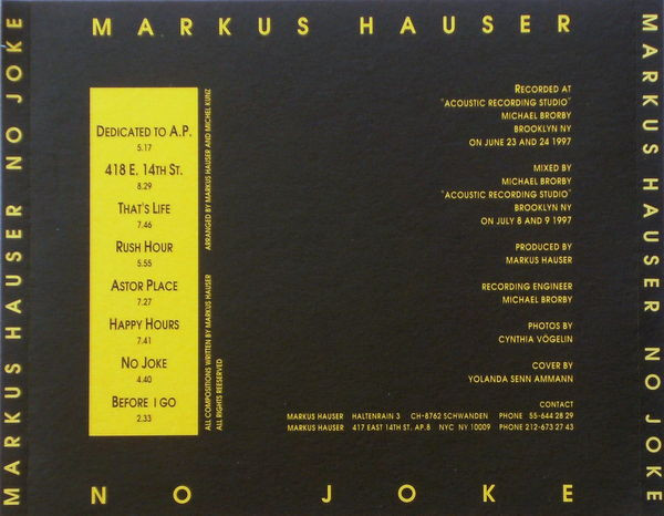 lataa albumi Mark Hauser - No Joke