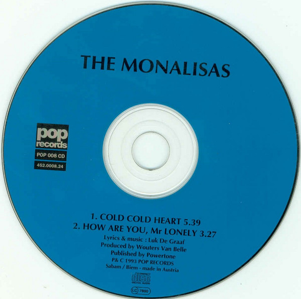 ladda ner album The Monalisas - Cold Cold Heart How Are You Mr Lonely