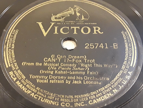 descargar álbum Tommy Dorsey And His Orchestra - The One I Love I Can Dream Cant I