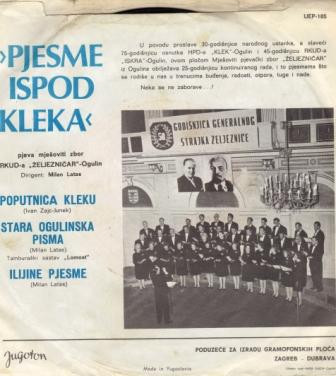 descargar álbum Mješoviti Zbor RKUDa Željezničar Ogulin - Pjesme Ispod Kleka