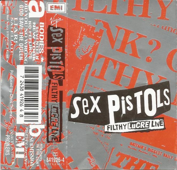 Sex Pistols – Filthy Lucre Live (1996, Cassette) - Discogs