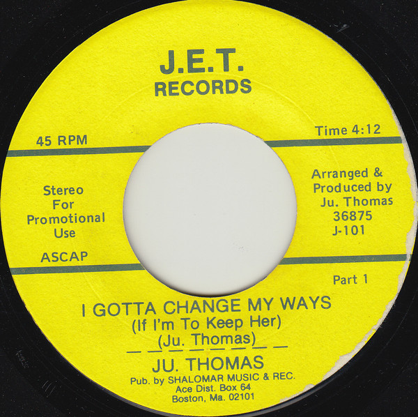 descargar álbum Ju Thomas - I Gotta Change My Ways