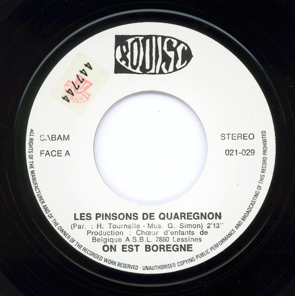 lataa albumi Les Pinsons de Quaregnon - On Est Borègne