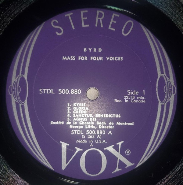 télécharger l'album William Byrd, La Société De La Chorale Bach de Montréal, George Little - Mass For Four Voices Mass For Five Voices