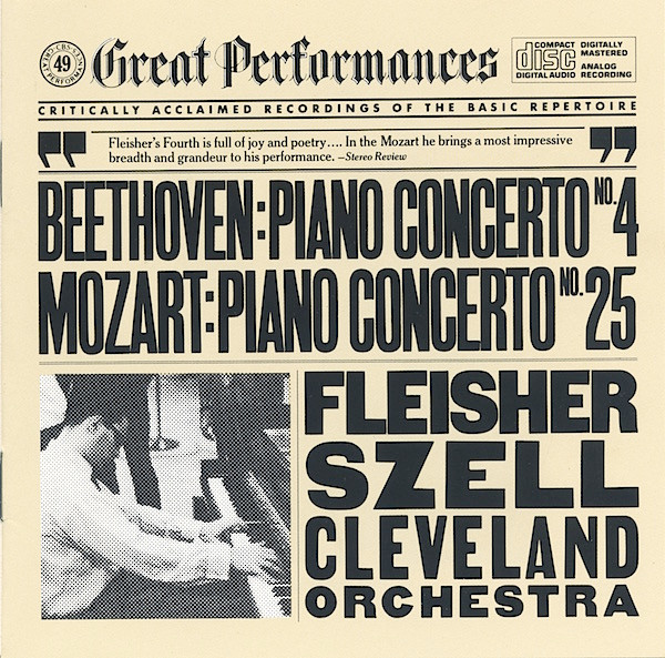 télécharger l'album Fleisher, Szell, Cleveland Orchestra - Beethoven Piano Concerto No 4 Mozart Piano Concerto No 25
