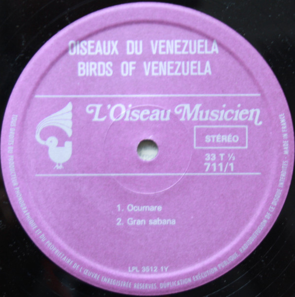last ned album Jean C Roché - Oiseaux Du Vénézuéla Birds Of Venezuela