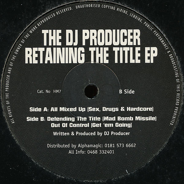 The DJ Producer – Retaining The Title EP (1997, Vinyl) - Discogs