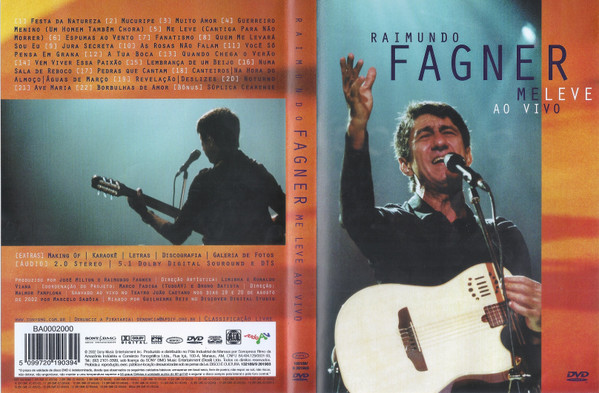 Raimundo Fagner - Me Leve ao Vivo DVD (Novo/Lacrado)