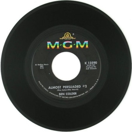 Ben Colder – Almost Persuaded #2 / Packets Of Pencils (1966, Vinyl