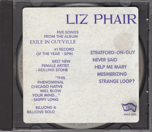 Liz Phair – Five Songs From Exile In Guyville (1994, CD) - Discogs
