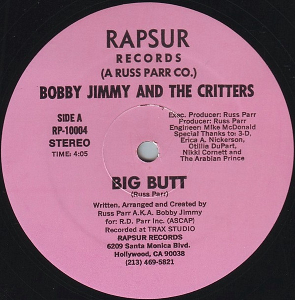 Bobby Jimmy And The Critters – Big Butt (1984, Vinyl) - Discogs