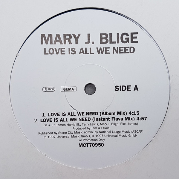 Mary J. Blige - Love Is All We Need | Releases | Discogs