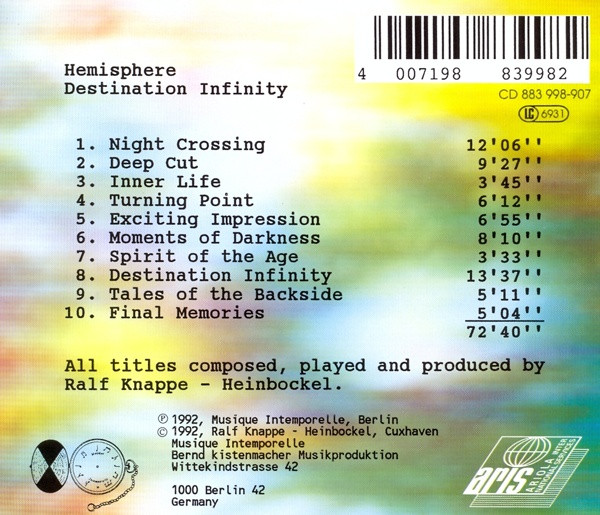 last ned album Hemisphere - Destination Infinity