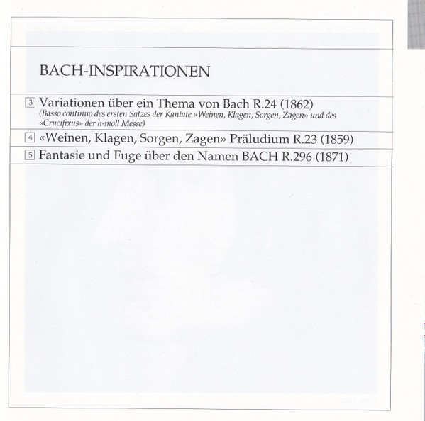 descargar álbum Franz Liszt, Pietro Spada - Bach Transkriptionen Bach Inspirationen