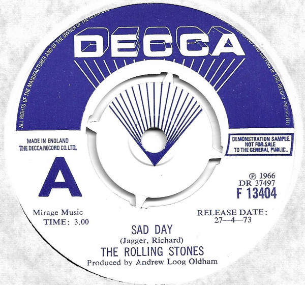 The Rolling Stones - Sad Day / You Can't Always Get What You Want 