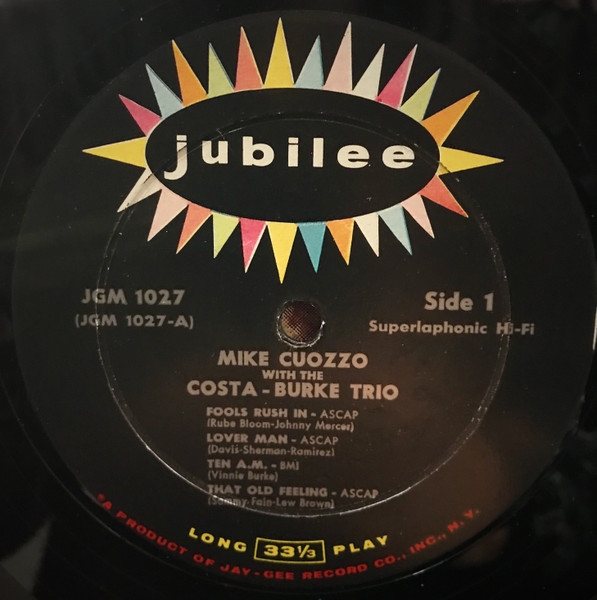 □即決 JAZZ Mike Cuozzo / with the Costa Burke trio jgm1027 j38266