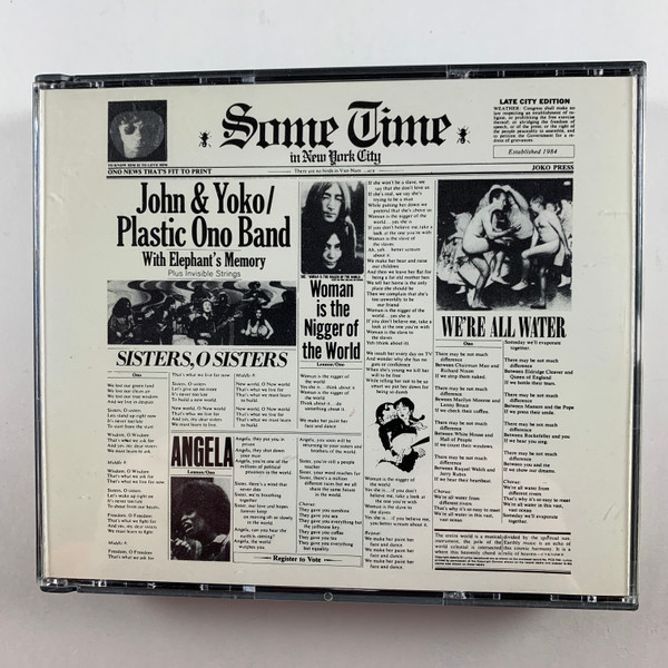 John & Yoko / Plastic Ono Band – Some Time In New York City (CD