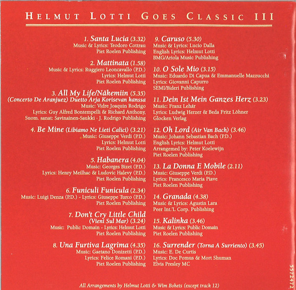Album herunterladen Helmut Lotti With The Golden Symphonic Orchestra - Helmut Lotti Goes Classic III