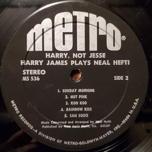 baixar álbum Harry James - Harry Not Jesse Harry James Plays Neal Hefti