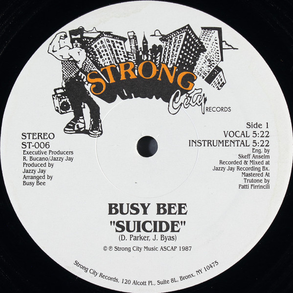 Busy Bee – Suicide (1987, Vinyl) - Discogs