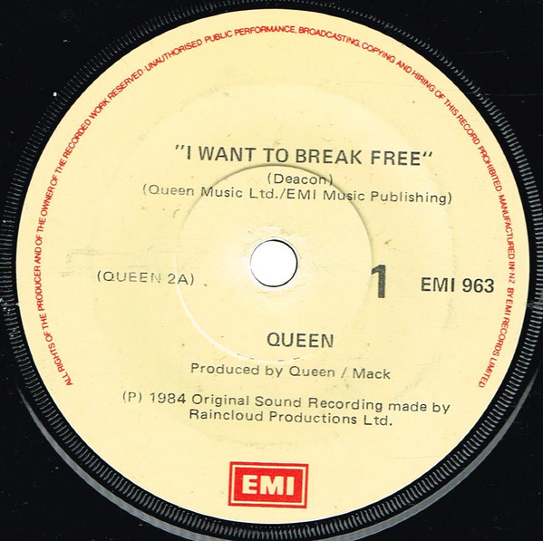 Queen – I Want To Break Free (1984, Vinyl) - Discogs