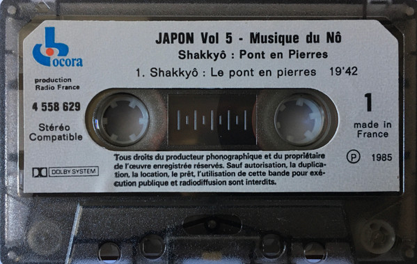 descargar álbum Various - Japon 5 Musique Du Nô Shakkyo Pont En Pierres