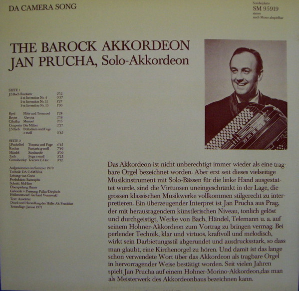 lataa albumi Jan Prucha - The Barock Akkordeon