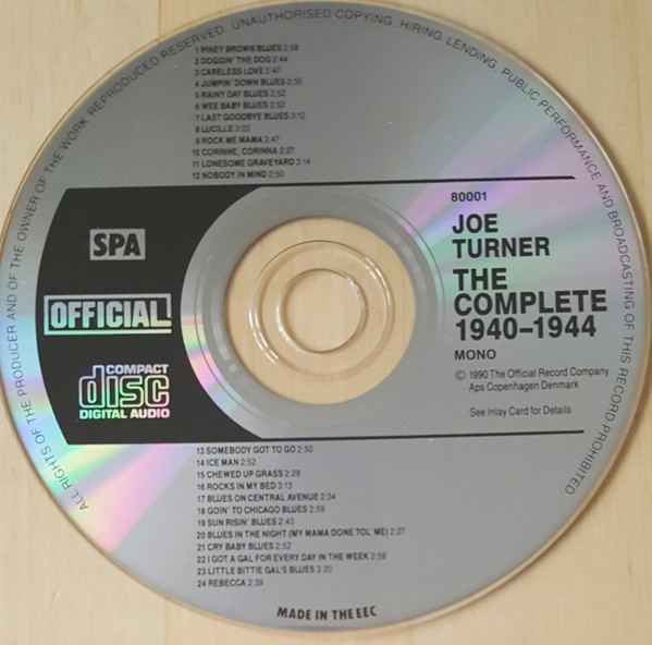 ladda ner album Joe Turner - The Complete 1940 1944